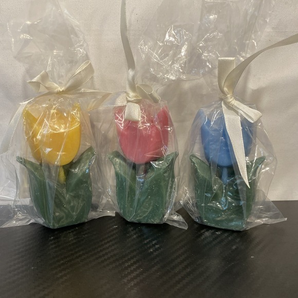 Other - Artist Garden Set Of 3 Tulip Shaped Candles